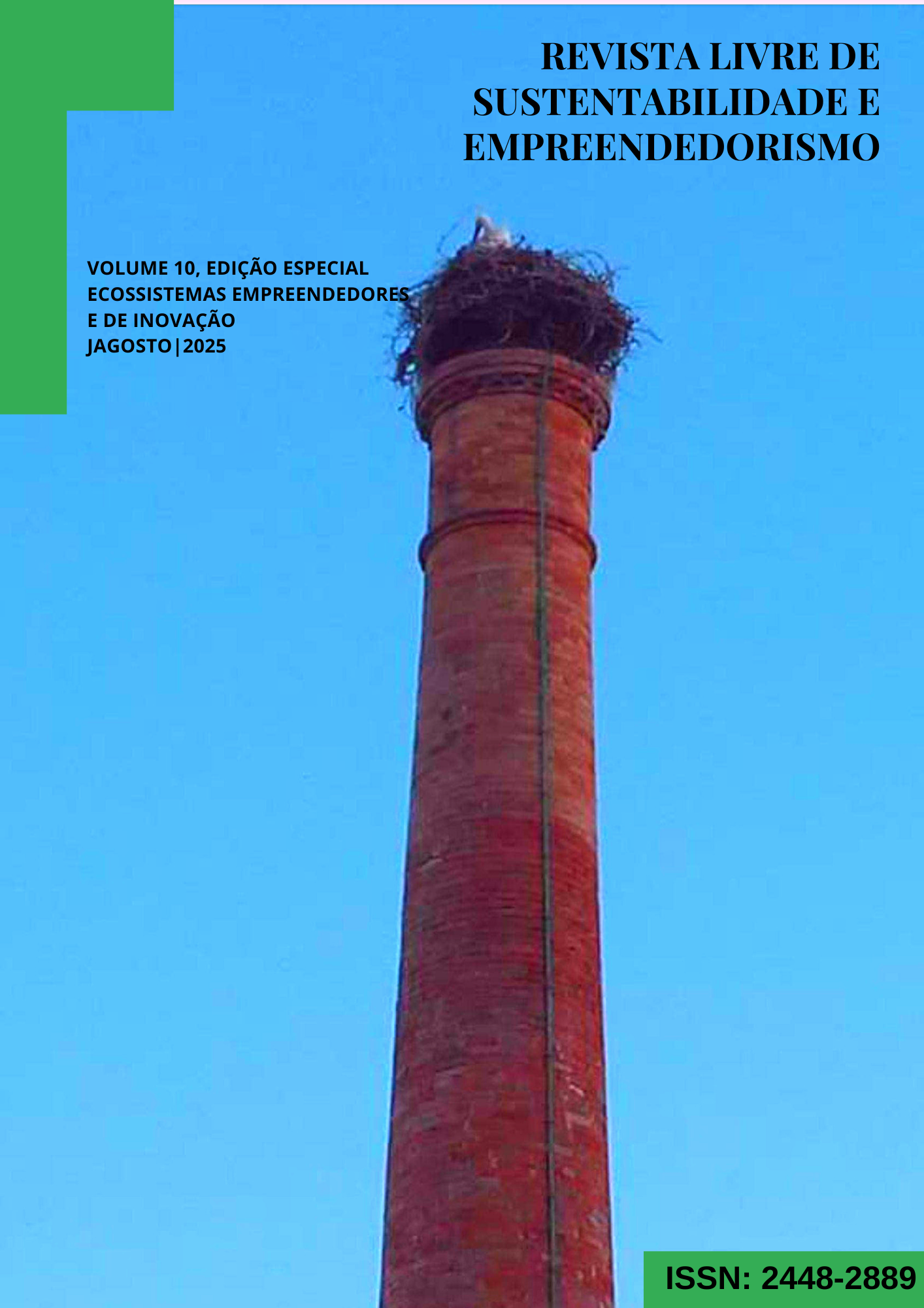 					View Vol. 10 No. EE (2025): REVISTA LIVRE DE SUSTENTABILIDADE E EMPREENDEDORISMO - ECOSSISTEMAS EMPREENDEDORES E DE INOVAÇÃO
				